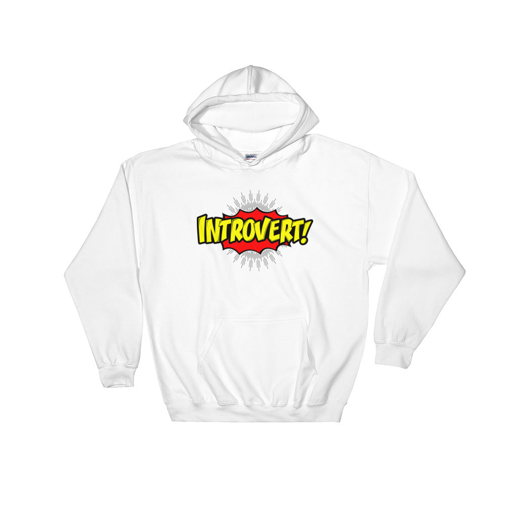 Introvert Dame Hooded Sweatshirt | 9thwaveapparel - 9thwaveapparel