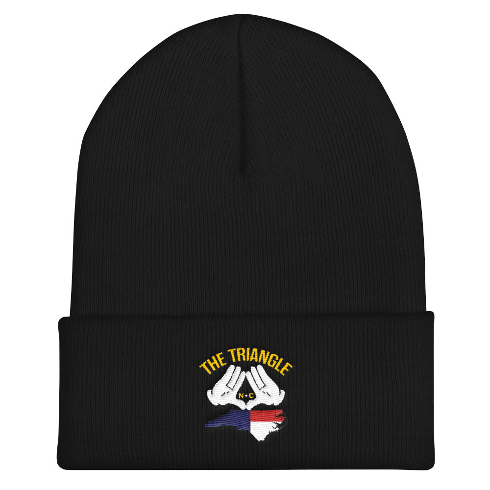 The Triangle, NC Cuffed Beanie | 9thwaveapparel - 9thwaveapparel