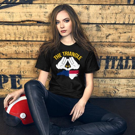 The Triangle NC Short-Sleeve Unisex T-Shirt | 9th Wave Apparel