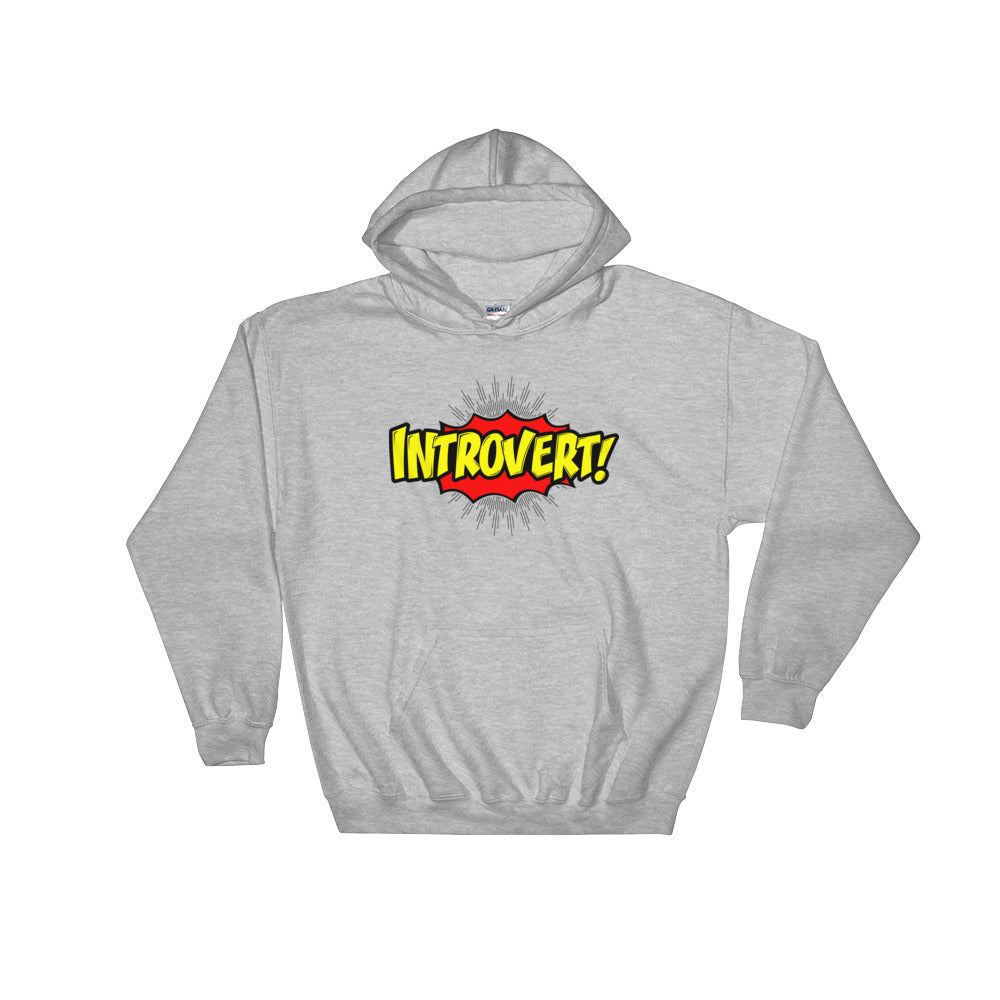 Introvert Dame Hooded Sweatshirt | 9thwaveapparel - 9thwaveapparel