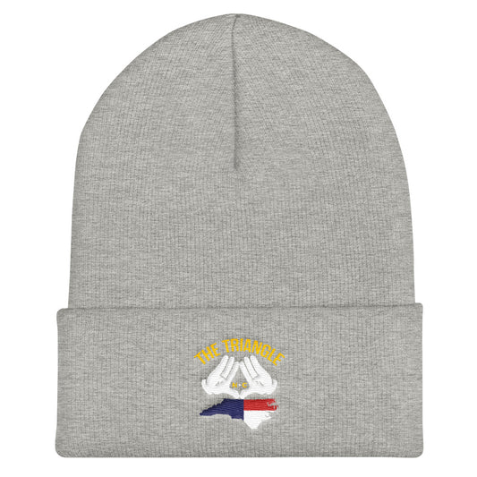 The Triangle, NC Cuffed Beanie | 9thwaveapparel - 9thwaveapparel